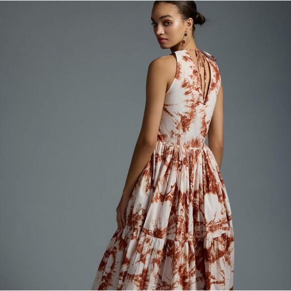 Anthropologie S/W/F V-Neck Maxi Dress Size Medium - Picture 4 of 14